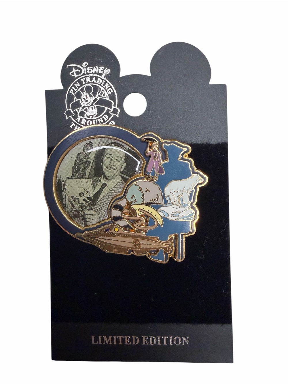 Disney Walt’s Legacy #3 LE 5000 Pin 2003 Walt Disney Live Action Pin on Card